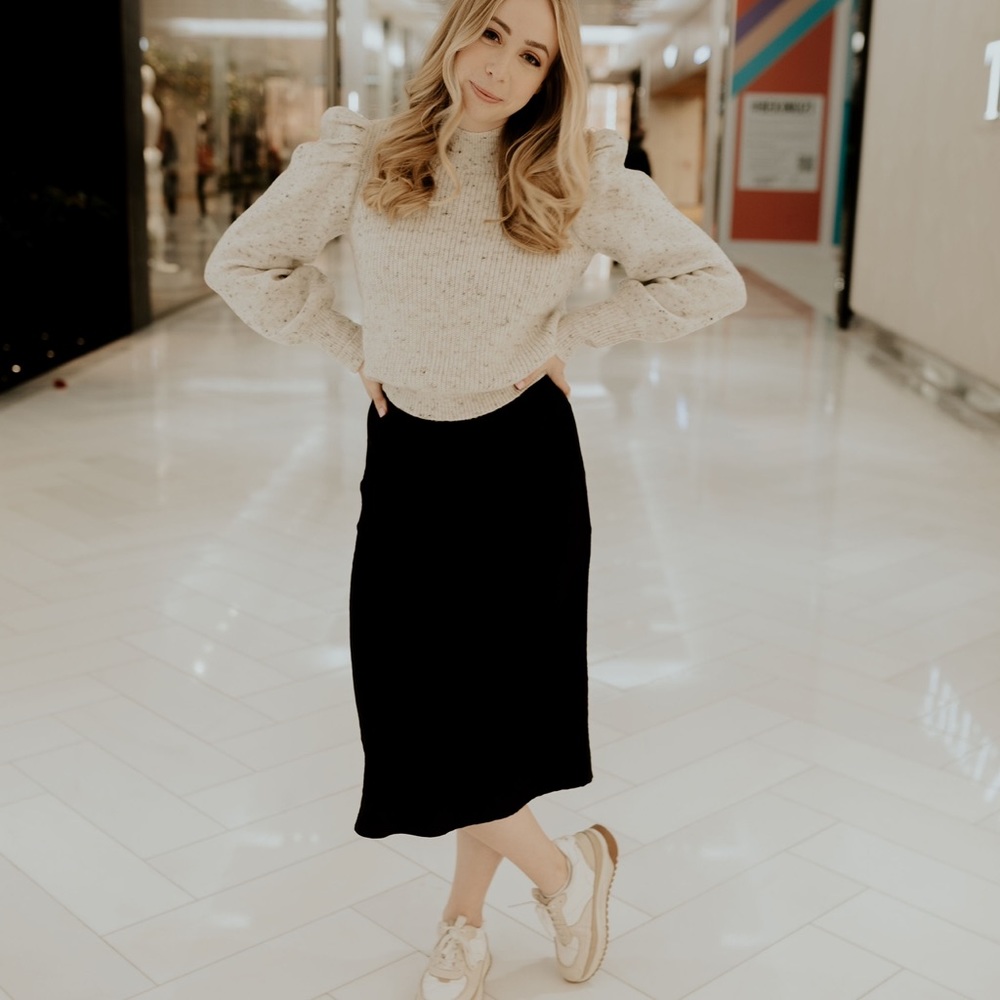 Black Midi Skirt